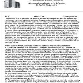 Friends of St Bartholomew's newsletter, No 38, 2015
