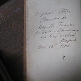Sunday School book, 1903