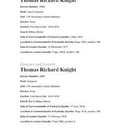 KNIGHT, Thomas Richard