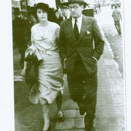 Charles Hopkins and his daughter Mrs Joyce Anderson