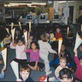 School holiday activity, 2000 Olympics, Max Webber library