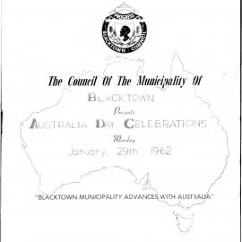 Australia Day Celebrations Programme, 1962