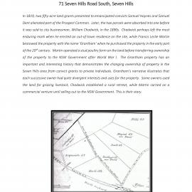 Grantham Heritage Parkland: a history of ownership 1819-1917