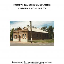 Rooty Hill School of Arts: History and Humility, 2016
