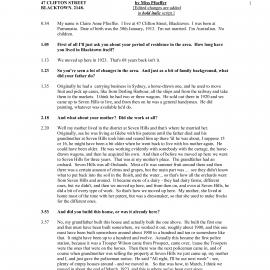 Transcript of Oral History with Claire Pfoeffer