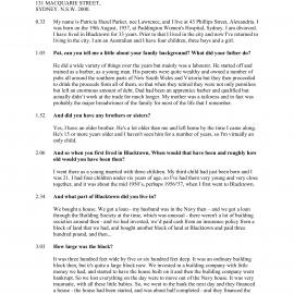 Transcript of Oral History with Patricia (Pat) Parker, OAM