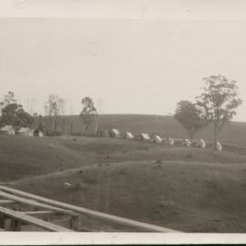 View of the workers camp at Prospect reservior site