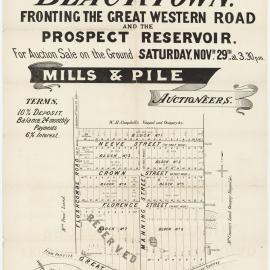 Plan of Flushcombe Village, Blacktown