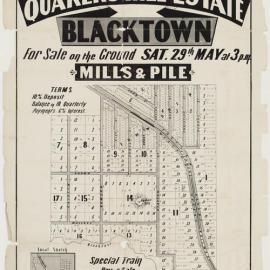 The celebrated Quaker's Hill Estate, Blacktown