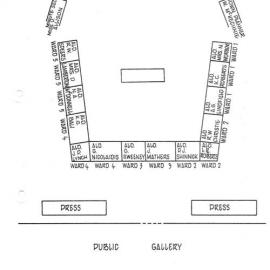 Council Chambers plan 1977-1978