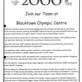 2000 Olympics Blacktown volunteers