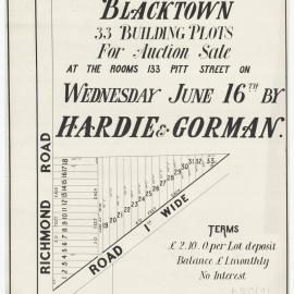 Mountain View Estate, Blacktown, 1886